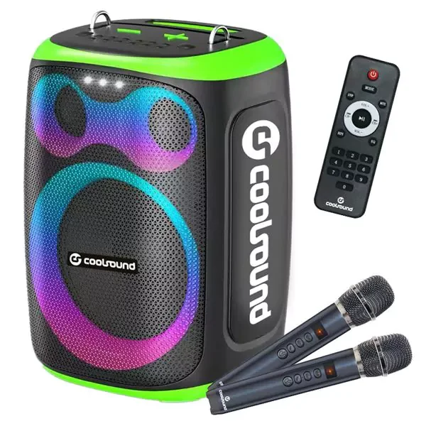Coluna CoolSound Blast Karaoke Bluetooth 60W