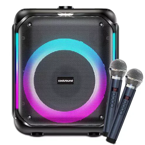 Coluna CoolSound Partybox Karaoke 30W