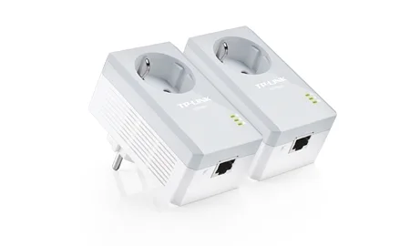 Powerline TP-Link AV600 Adapter with AC Pass Through Starter Kit TL-PA4010P KIT