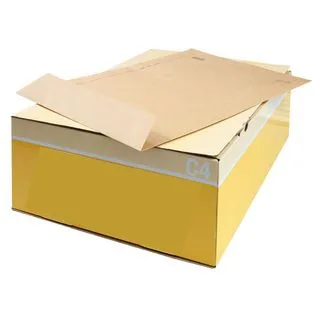 Envelopes Kraft C4 (229X324mm) c/tira de silicone - Pack 250 unidades