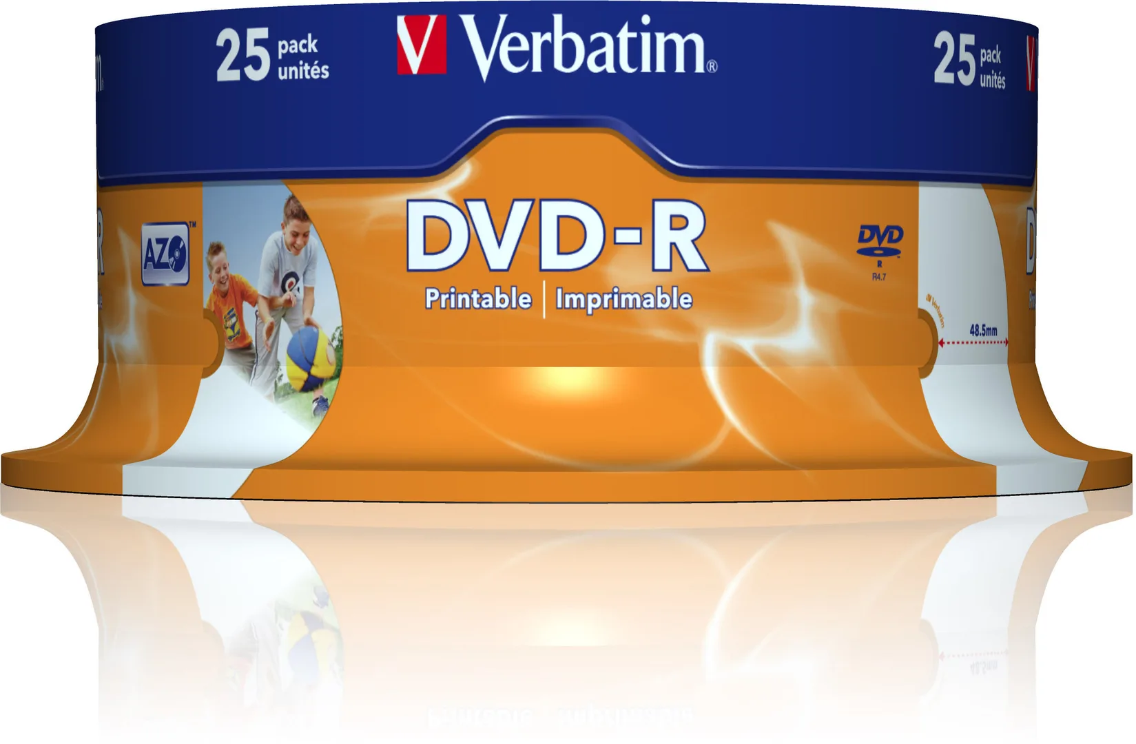 DVD-R Verbatim Imprimíveis 16X - Pack 25