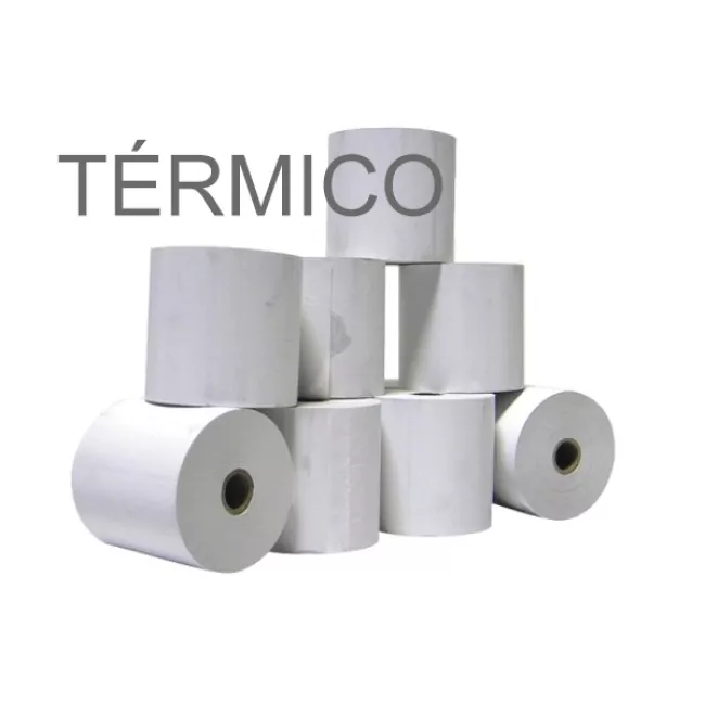 Rolos de papel 4Office térmico 57x35x11 - Pack 10