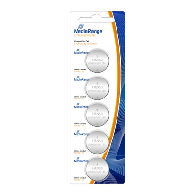 Pilhas de Lítio MediaRange Cell | CR2450 3V - Pack5