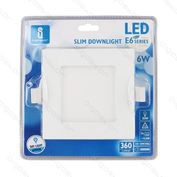 Placa Led Downlight Slim E6 16W 3000K 150-160mm Aigostar