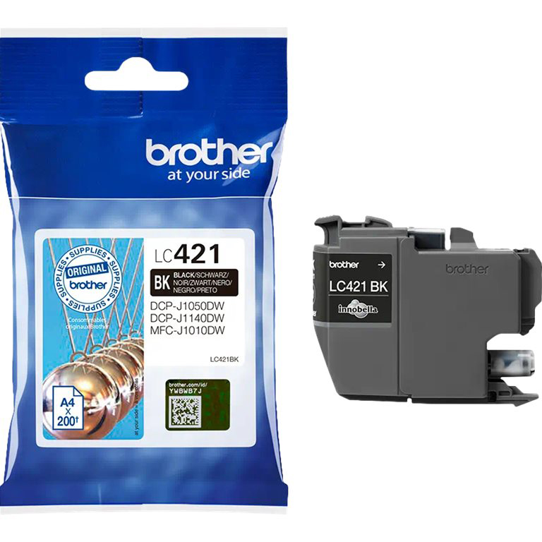 Tinteiro Brother Original LC421 Preto (LC421BK)