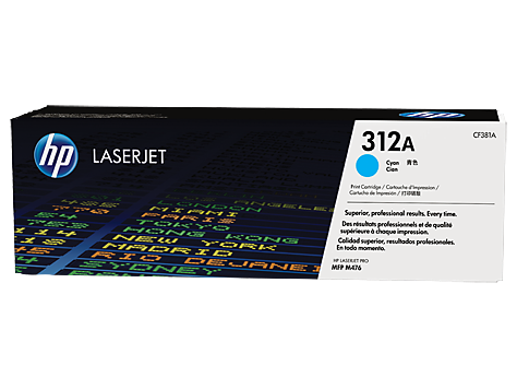 Toner HP LaserJet Original 312A Azul (CF381A)