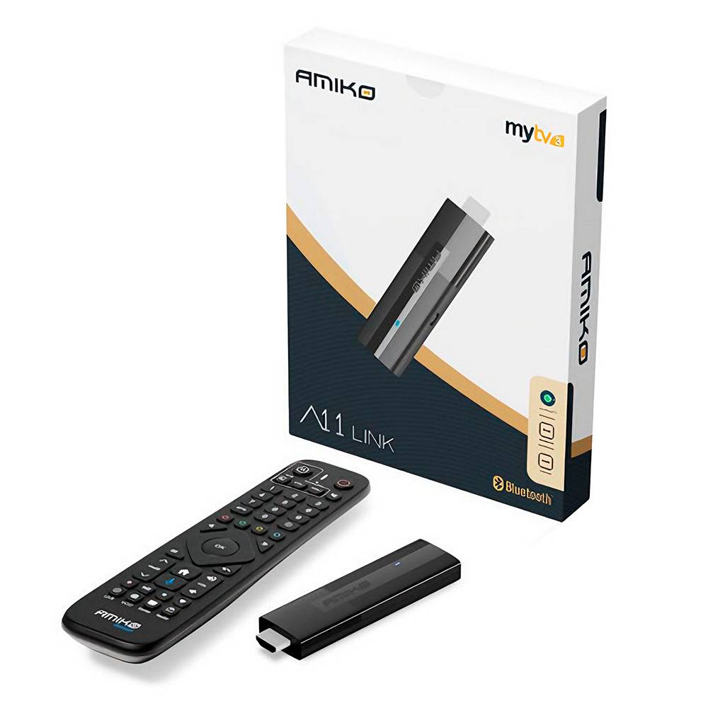 Receptor Stick Amiko A11 Link - (MyTV3 - 2GB/16GB 4K UHD)