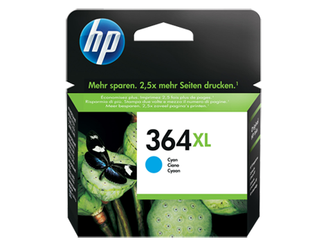 Tinteiro HP 364 XL Original Azul (CB323EE)