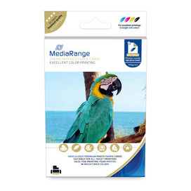 Papel Fotográfico 100x150mm 150g Brillante MediaRange (50 folhas)