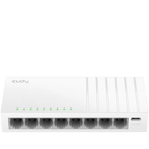 Switch Cudy GS108U 8 Portas RJ45 Alimentação USB-C