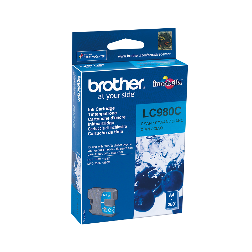 Tinteiro Brother Original LC980 Azul (LC980C)