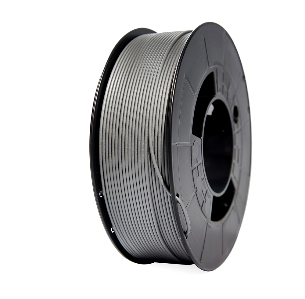 Filamento de Impressão 3D em PLA 1,75mm Bobina 1Kg Prata