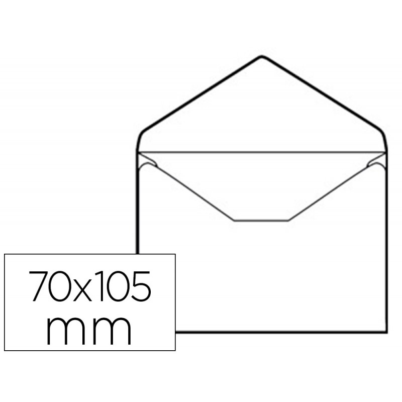 Envelope Liderpapel Cartao de Visita Branco 70x110mm - Pack 100 Unidades