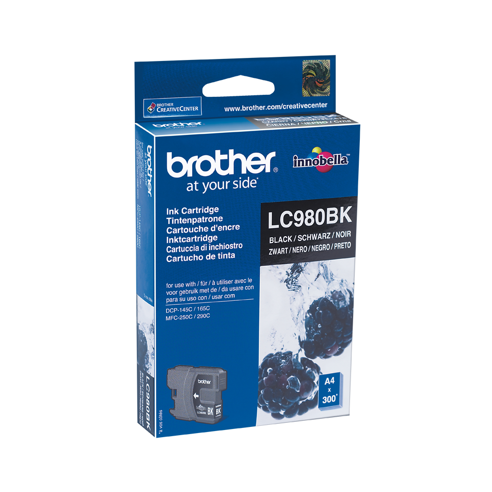 Tinteiro Brother Original LC980 Preto (LC980BK)