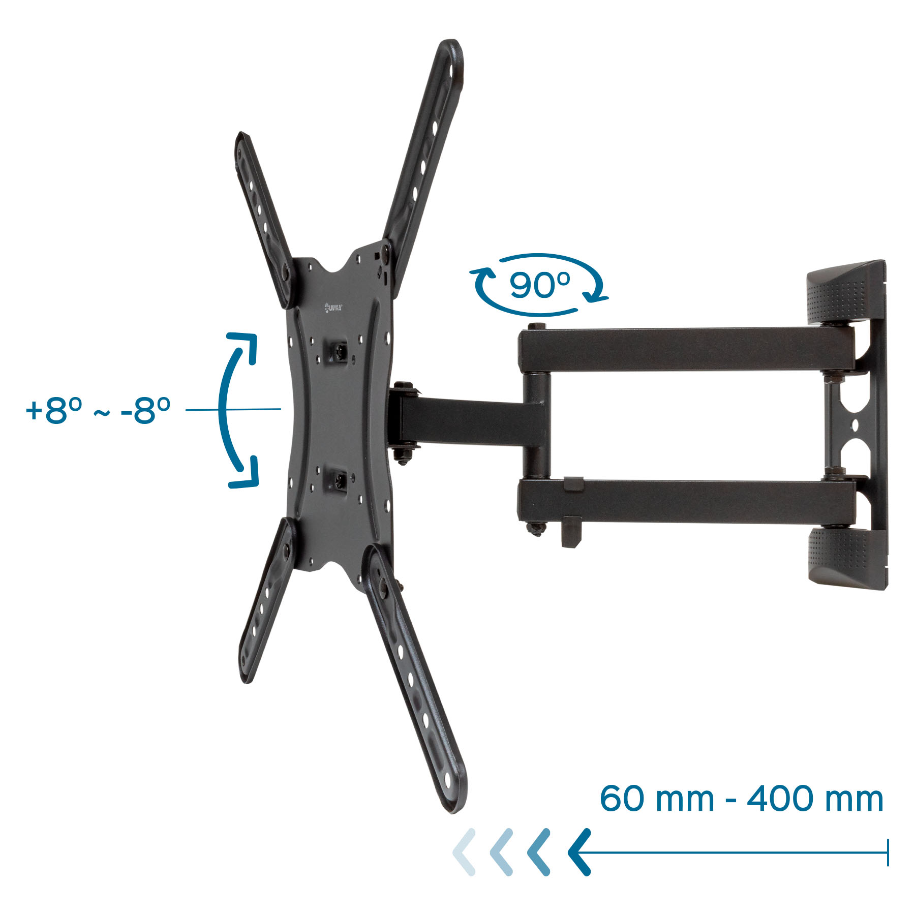 Suporte TV Unykach 17" até 55" Giratório
