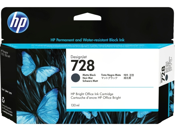 Tinteiro HP 728 Preto Original 130ml (3WX25A)