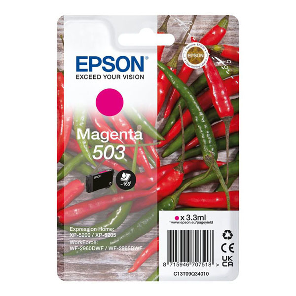 Tinteiro Epson 503 Magenta Original (C13T09Q34010)