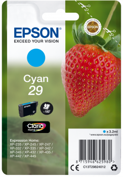Tinteiro Epson 29 Azul Original Série Morango (C13T29824010)
