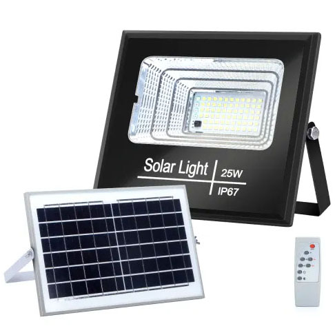 Foco Solar Led 25W 6500K Aigostar c/ Controlo Remoto