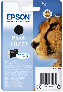 Tinteiro Epson T0711 Preto Original Série Chita (C13T07114012)