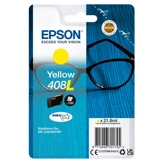 Tinteiro Epson 408L XL Amarelo Original (C13T09K44010)