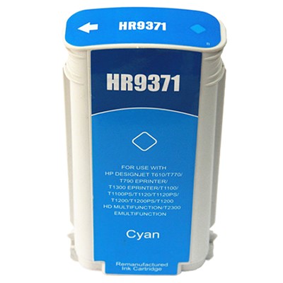 Tinteiro HP 72 Azul Compatível (C9371A)