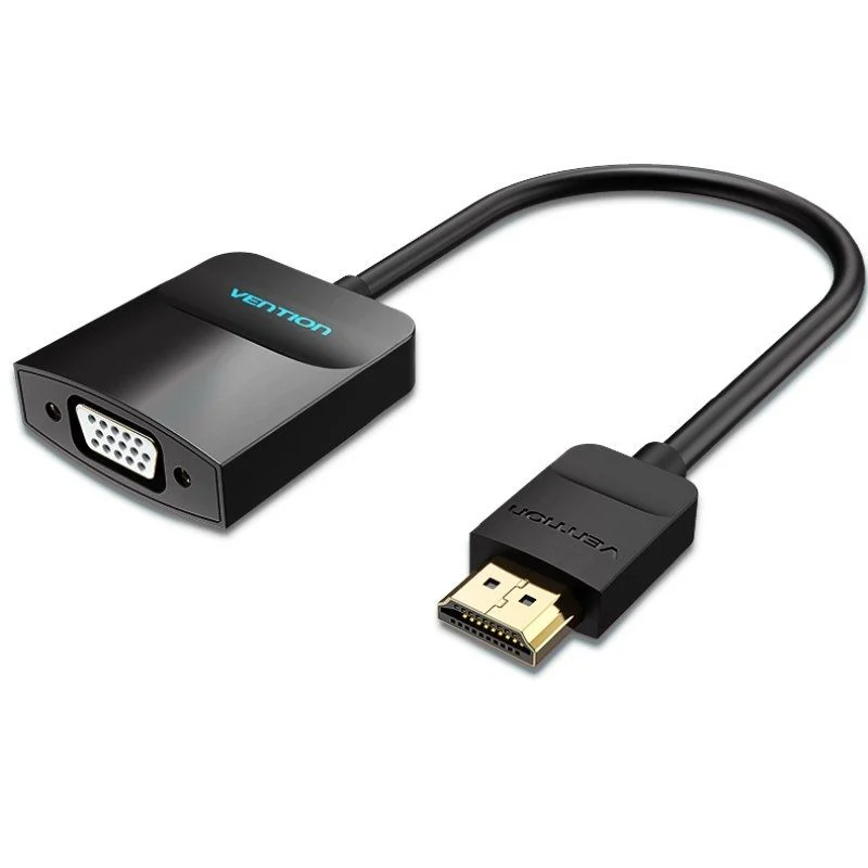 Conversor Vention HDMI Macho - VGA Fêmea Jack Áudio 3.5mm Fêmea 15cm