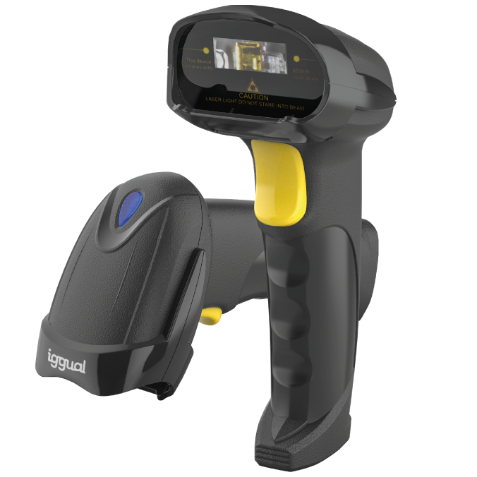 Leitor de Códigos de Barra Iggual 1D Bluetooth WiFi 2.4G