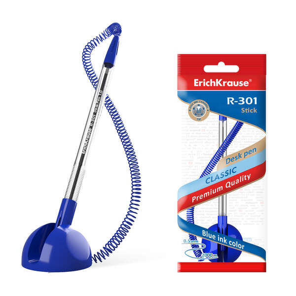 Esferográfica de Mesa Erichkrause R-301 Desk Pen 1.0 Azul