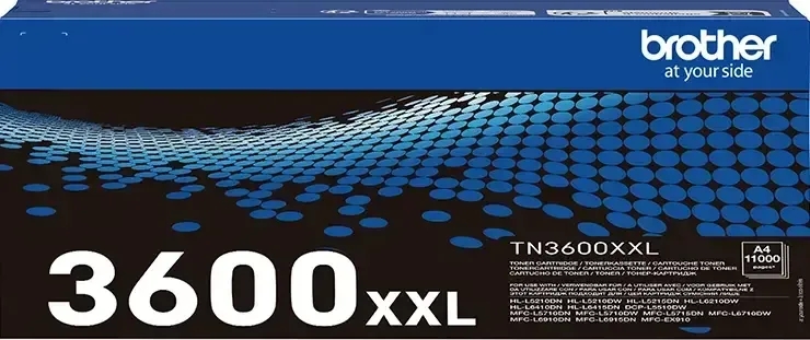 Toner Brother Original TN-3600 XXL Preto - 11.000 páginas