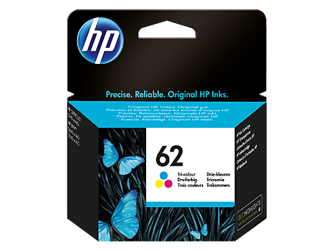 Tinteiro HP 62 Tricolor Original (C2P06AE)