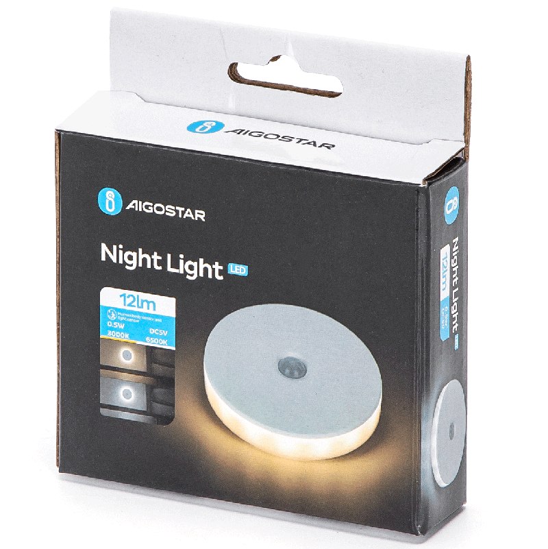 Luz Nocturna com Sensor Led Aigostar
