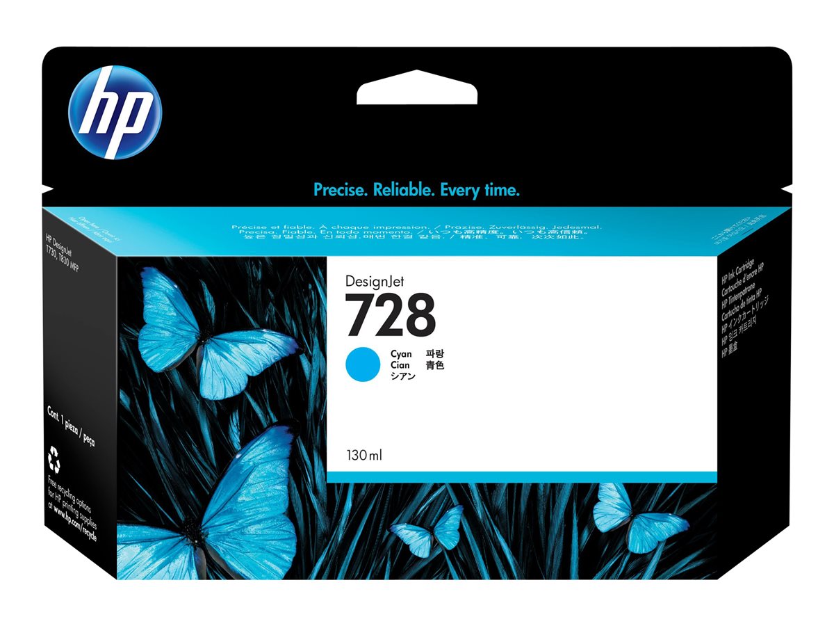 Tinteiro HP 728 Azul Original 130ml (F9J67A)