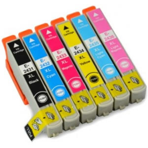 Conjunto 6 Tinteiros Epson 24 XL - ref. T2431/2/3/4/5/6