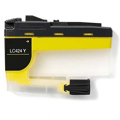 Tinteiro Brother Compatível LC424 XL Amarelo