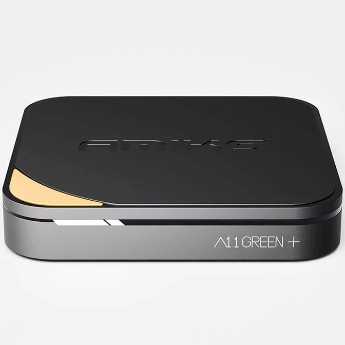 Receptor Amiko A11 Green + BT - 2GB/16GB - Android 11 - Box IPTV - MyTV 3 - Dual-Band