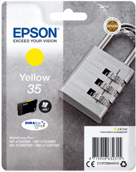 Tinteiro Epson 35 Amarelo Original Série Cadeado (C13T35844010)