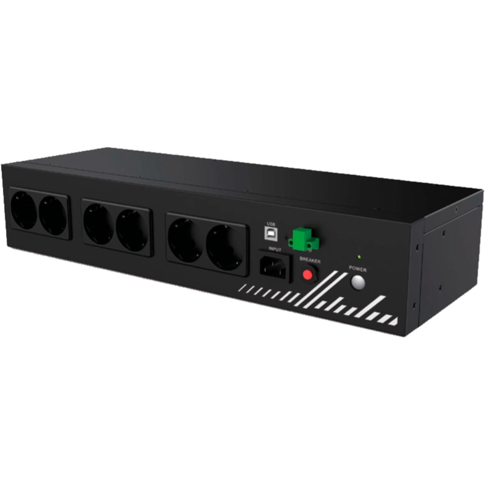 UPS PHASAK Compact 800 VA / 480W Rack 2u 19" 8 tomadas