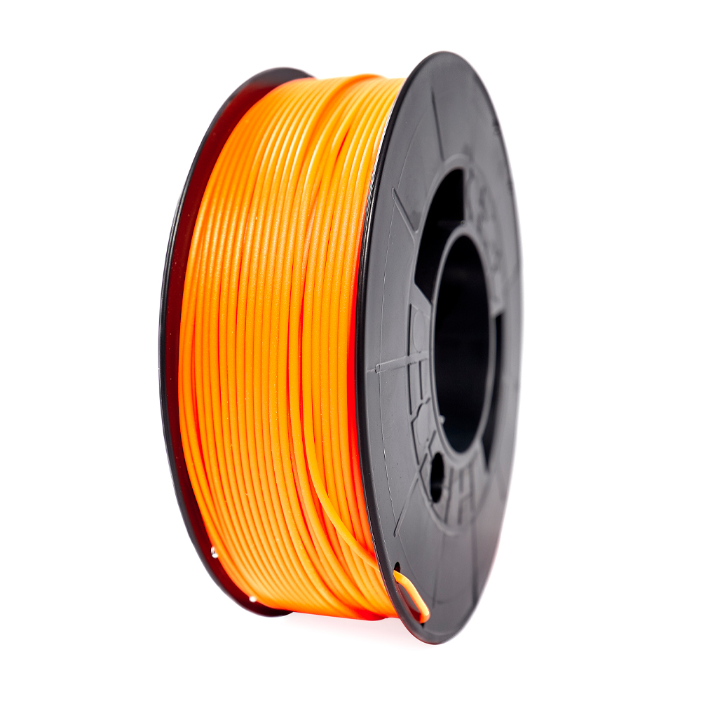 Filamento de Impressão 3D em PLA 1,75mm Bobina 1Kg Laranja Flurescente