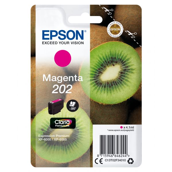 Tinteiro Epson 202 Magenta Original Série Kiwi (C13T02F34010)