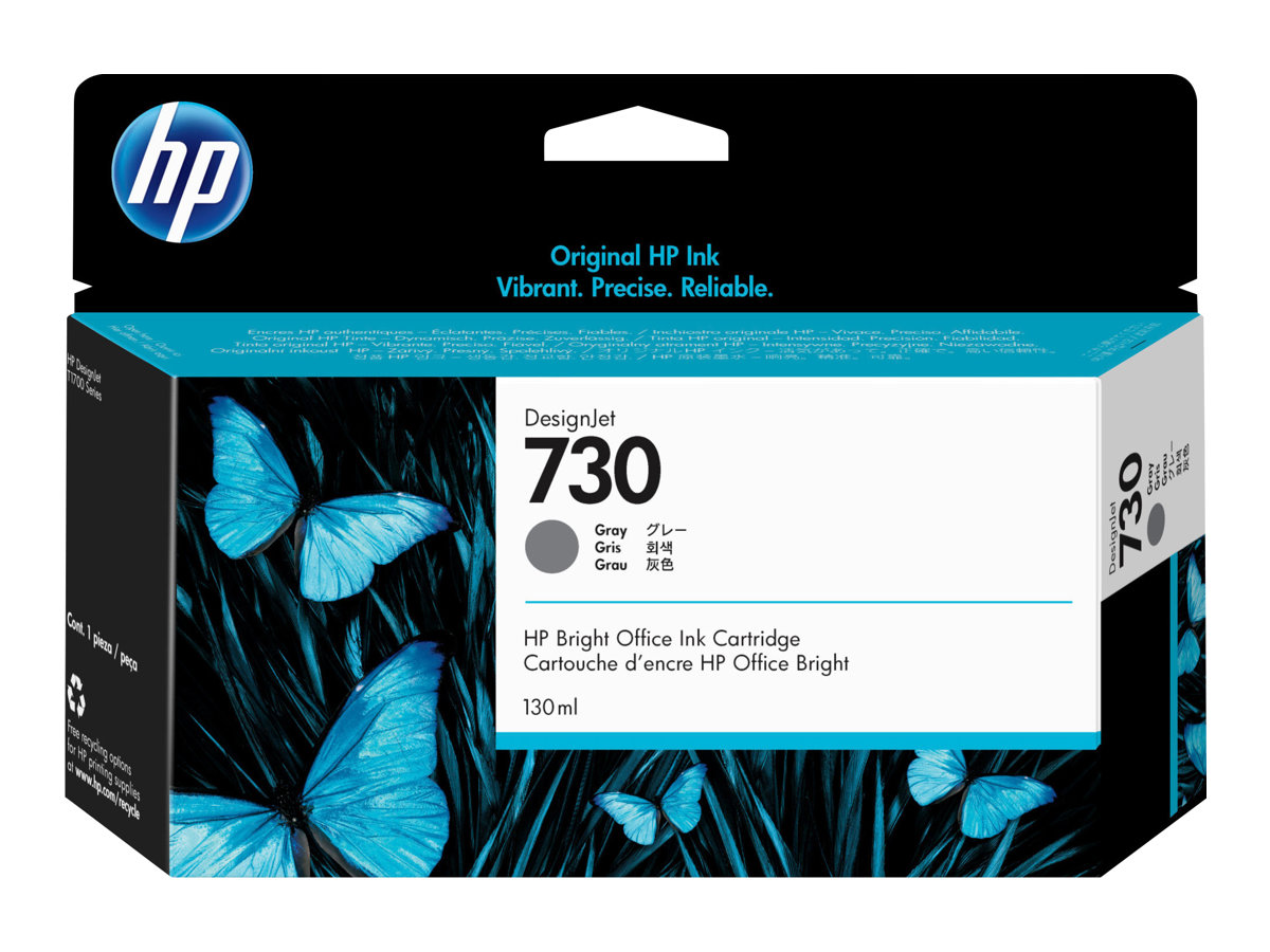 Tinteiro HP 730 Cinza Original (P2V66A)
