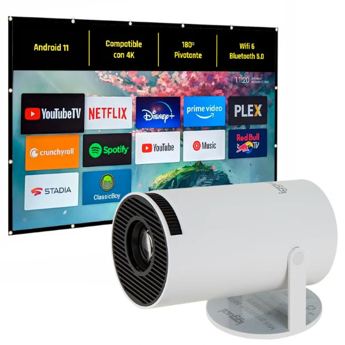 Pack Mini Projector HD + Tela 100" Iggual
