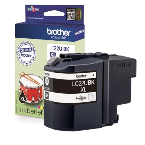Tinteiro Brother Original LC22U BK Preto (LC22UBKBP)