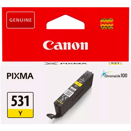 Tinteiro Canon CLI-531Y Amarelo Original (6121C001)