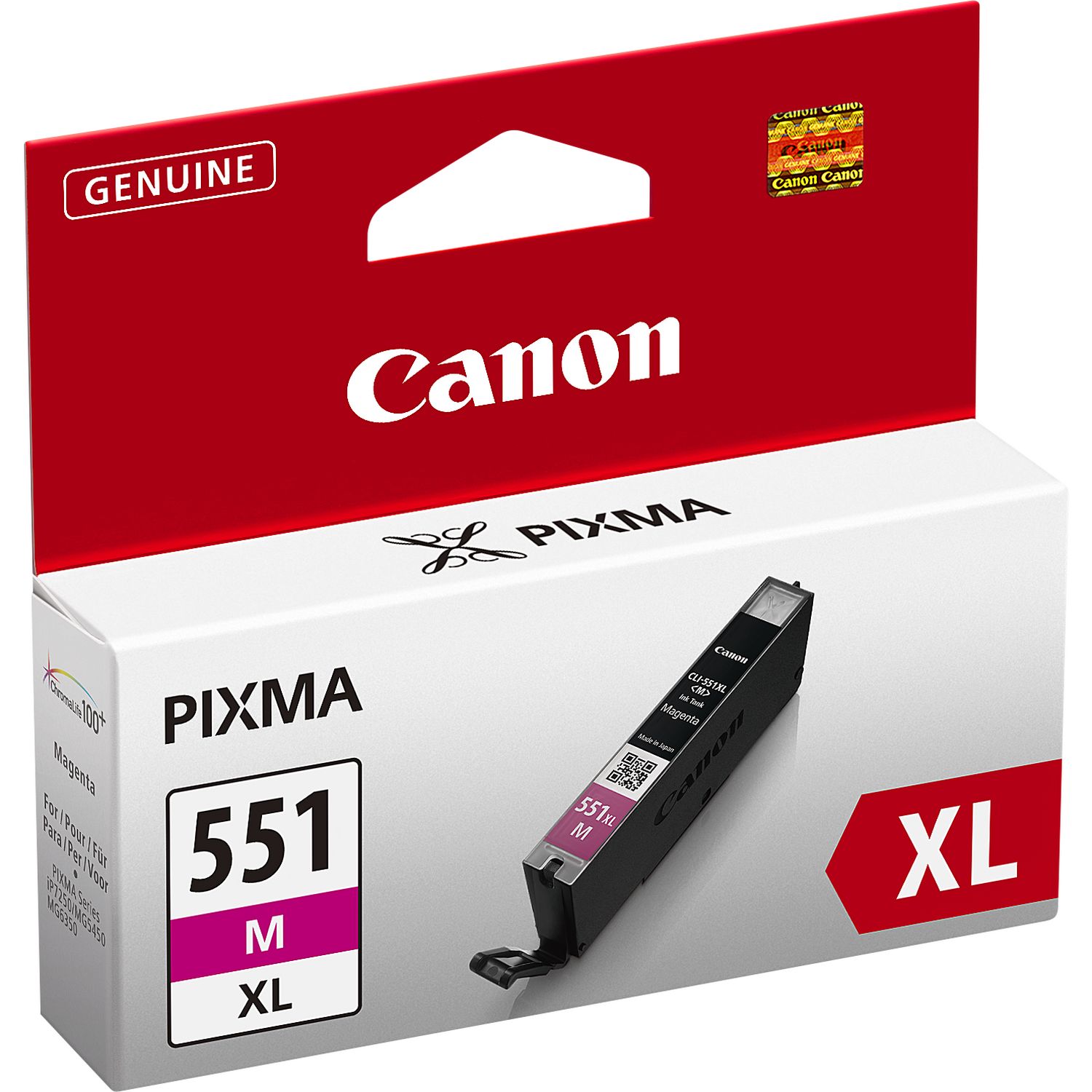 Tinteiro Canon CLI-551 M XL Magenta Original (6445B001)