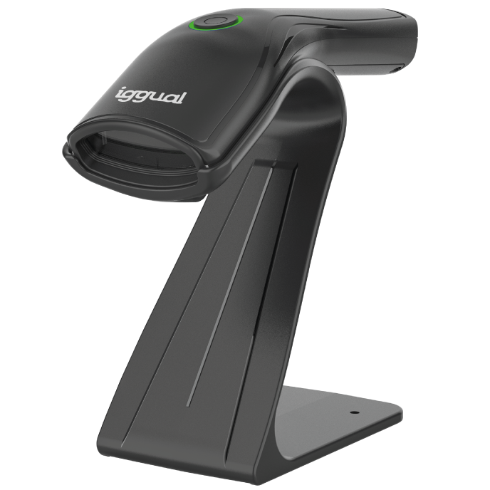 Leitor de Códigos de Barra Iggual USB 2D Preto