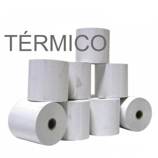 Rolos de papel 4Office térmico 57x65x11 - Pack 10