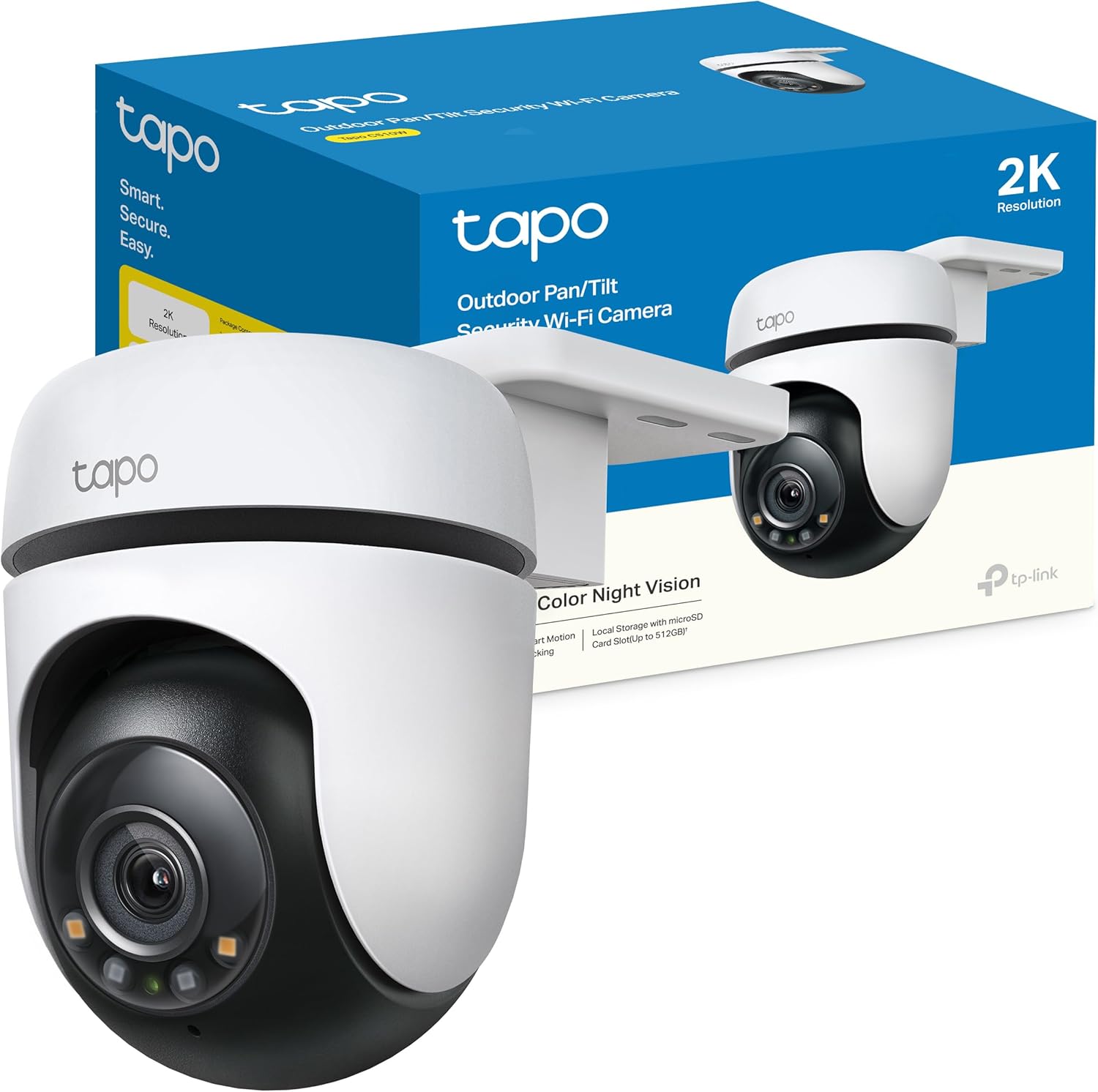 Câmara de Segurança TP-Link Tapo C510W 2K Pan/Tilt Outdoor IP65 Security Wi-Fi