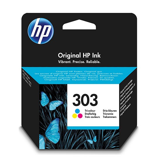 Tinteiro HP 303 Tricolor Original (T6N01AE)