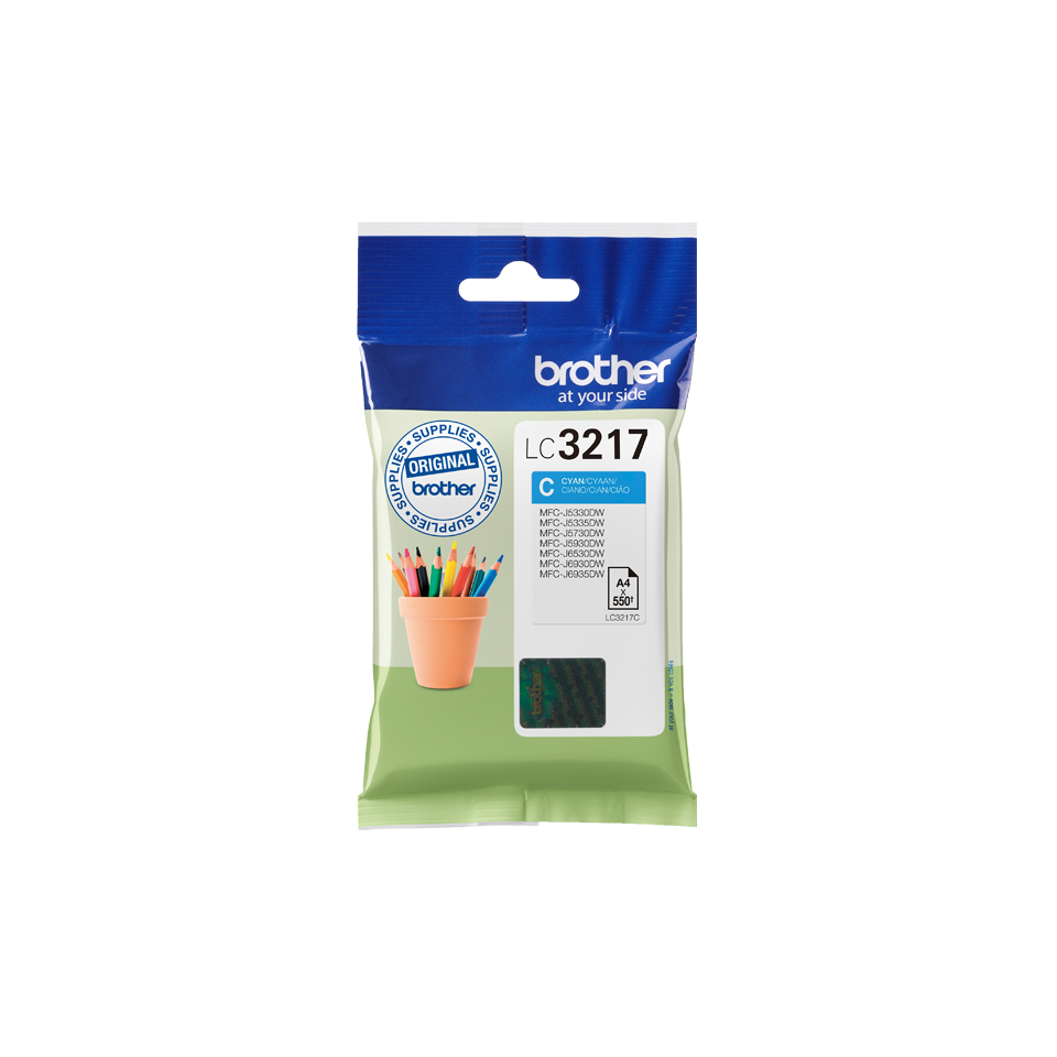 Tinteiro Brother Original LC3217 Azul (LC3217C)